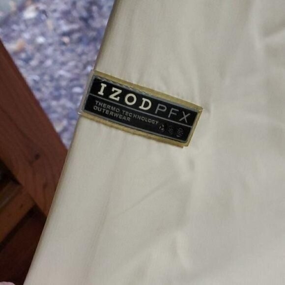 IZOD PFX Thermo Technology Outerwear PerformX Sz L Zipper Nylon Jacket w Hood - Picture 3 of 16